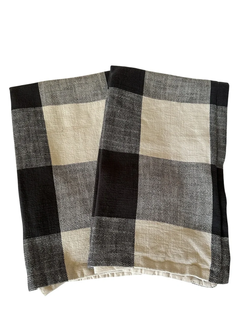 Pottery Barn Bryce Buffalo Check Set of King Pillow Shams